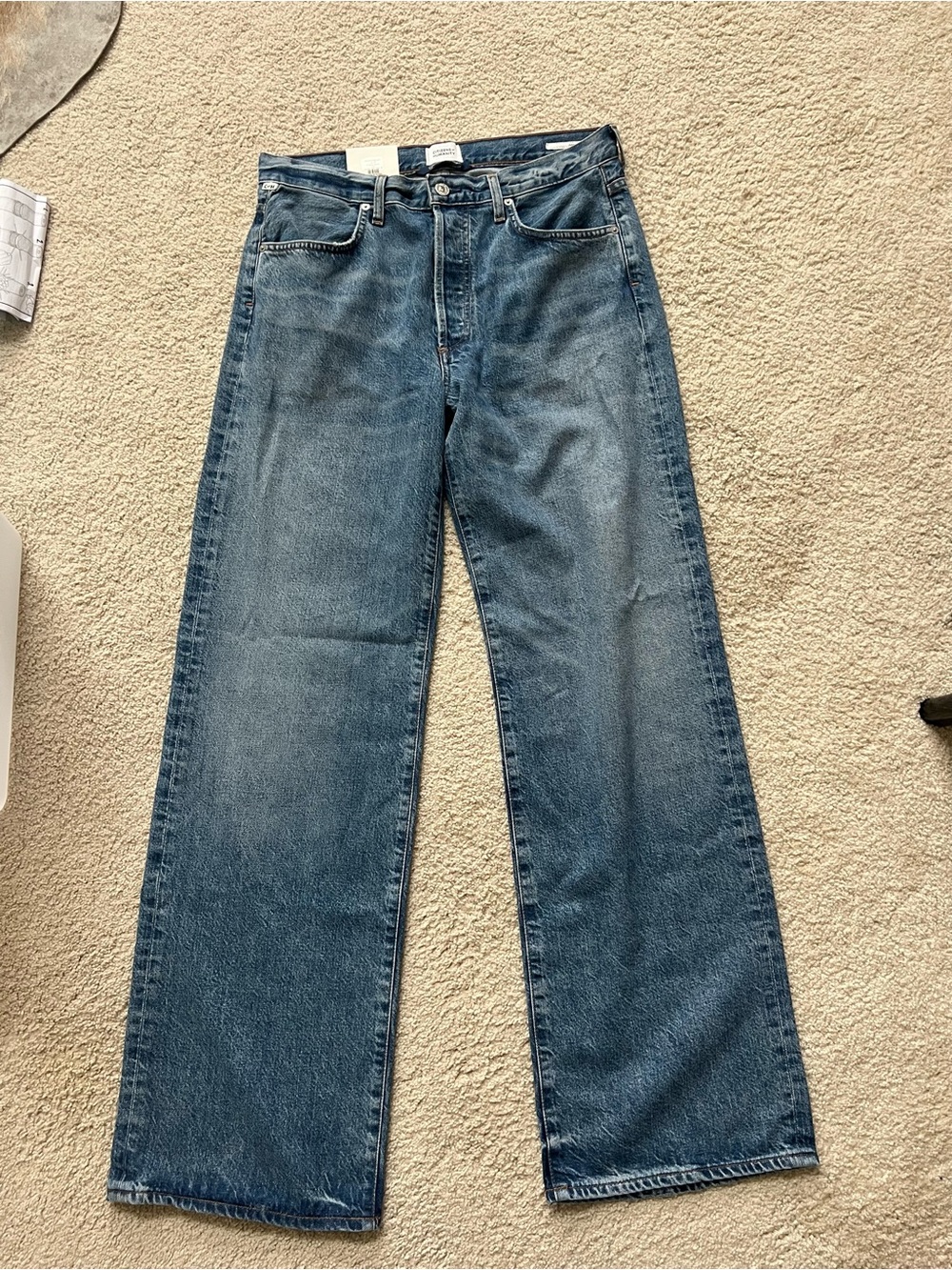 Citizens Of Humanity Straight Leg Blue Jeans